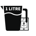 From 1 Sachet you can prepare 1 litre of SANI-99 VETS disinfactant