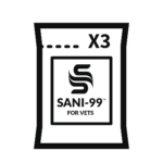 SANI-99 for VETS has triple foil high quality sachets